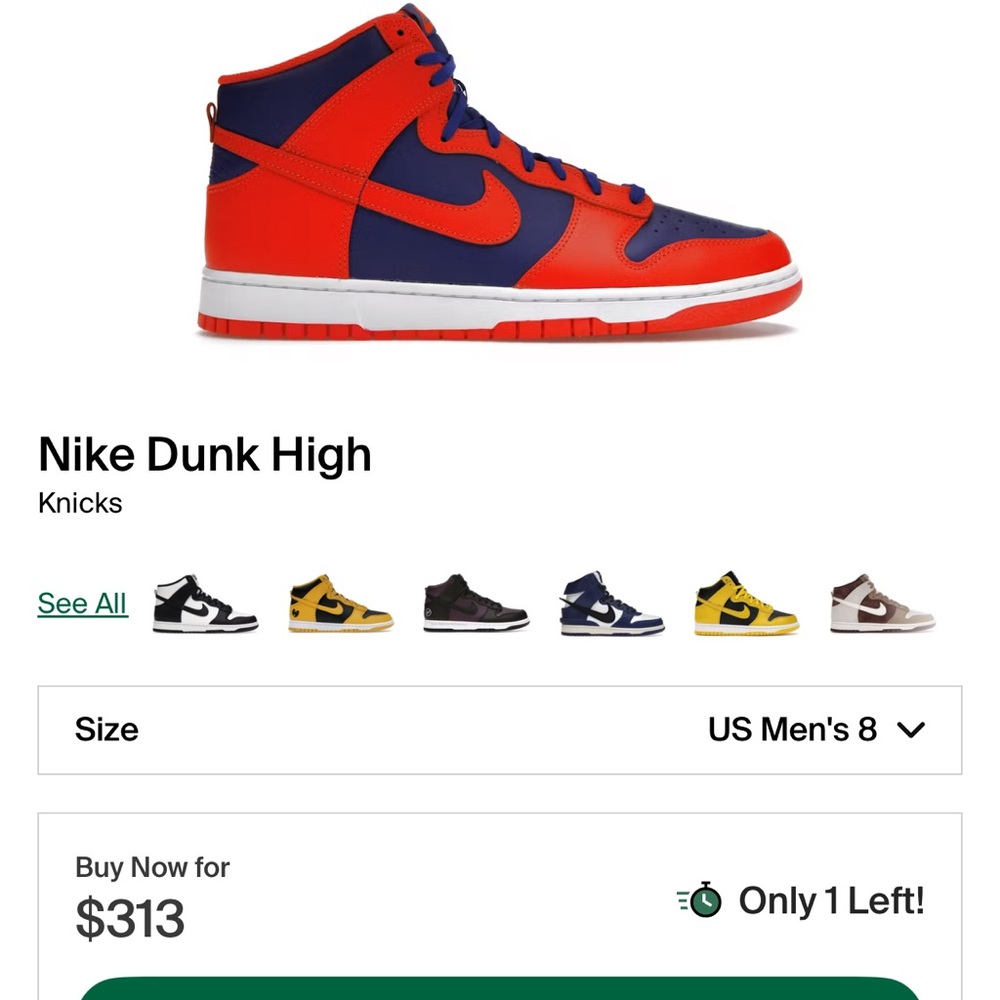 Nike Dunk High knicks - Picture 5 of 5